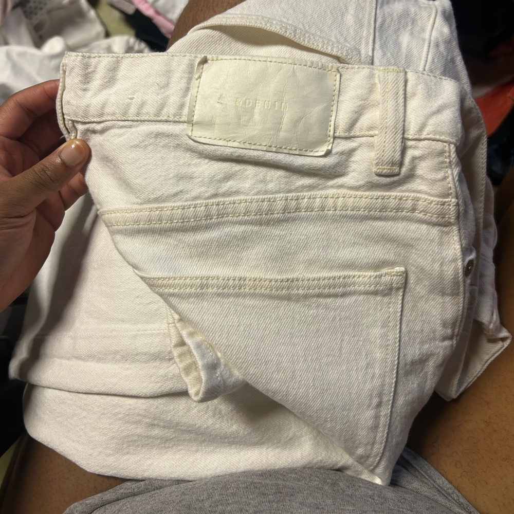 White Denim Slim Jeans